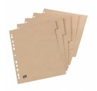 OXFORD Touareg tabbladen, uit karton, ft A4, onbedrukt, 11-gaatsperforatie, 5 tabs - thumbnail