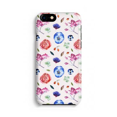 Bloemetjes: iPhone 8 Volledig Geprint Hoesje