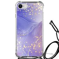 Back Cover voor iPhone SE 2022 | 2020 | 8 | 7 Watercolor Paars