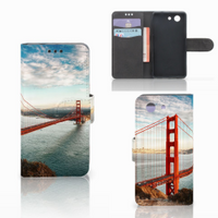 Sony Xperia Z3 Compact Flip Cover Golden Gate Bridge - thumbnail