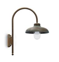 Moretti Luce Landelijke wandlamp Samoa - verouderd messing 1770.T.AR