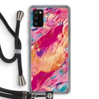 Pastel Echoes: Samsung Galaxy A41 Transparant Hoesje met koord Pastel Echoes: Samsung Galaxy A41 Transparant Hoesje met koord