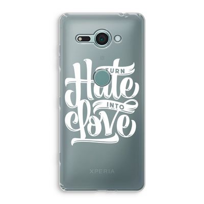 Turn hate into love: Sony Xperia XZ2 Compact Transparant Hoesje