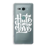Turn hate into love: Sony Xperia XZ2 Compact Transparant Hoesje