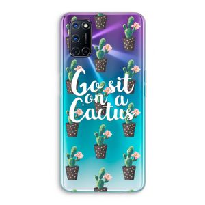Cactus quote: Oppo A92 Transparant Hoesje