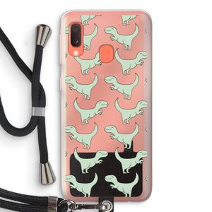Dinos: Samsung Galaxy A20e Transparant Hoesje met koord