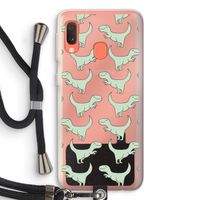 Dinos: Samsung Galaxy A20e Transparant Hoesje met koord Dinos: Samsung Galaxy A20e Transparant Hoesje met koord