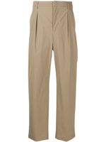 Valentino Garavani pantalon droit à détails de plis - Tons neutres Valentino Garavani pantalon droit à détails de plis - Tons neutres