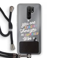 Right Place: Xiaomi Redmi 9 Transparant Hoesje met koord