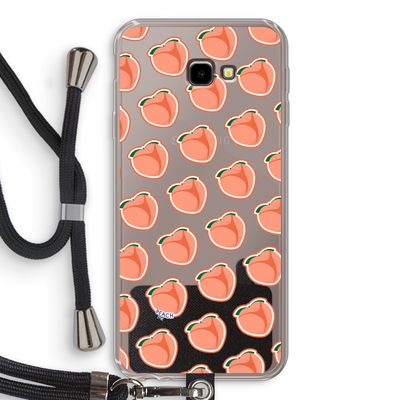 Just peachy: Samsung Galaxy J4 Plus Transparant Hoesje met koord
