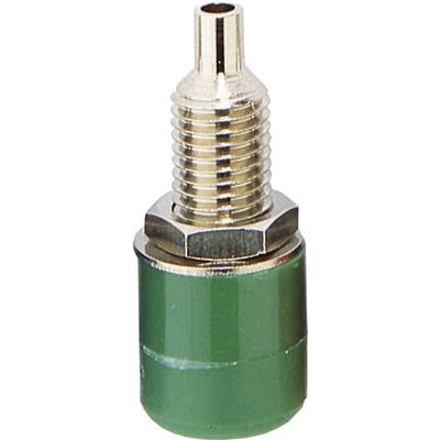 TRU COMPONENTS Laboratoriumbus Bus, inbouw verticaal Stift-Ø: 4 mm Groen 1 stuk(s)