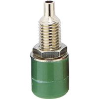 TRU COMPONENTS Laboratoriumbus Bus, inbouw verticaal Stift-Ø: 4 mm Groen 1 stuk(s) - thumbnail