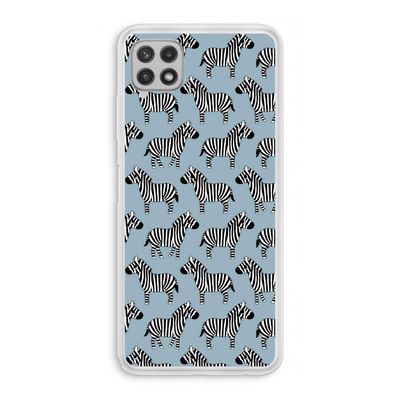 Zebra: Samsung Galaxy A22 4G Transparant Hoesje