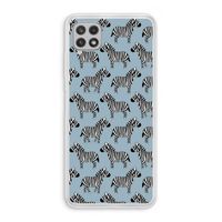 Zebra: Samsung Galaxy A22 4G Transparant Hoesje