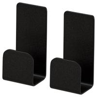 Haceka Redefine Handoekhaak - enkel - 2 stuks - zelfklevend - mat zwart 2010529