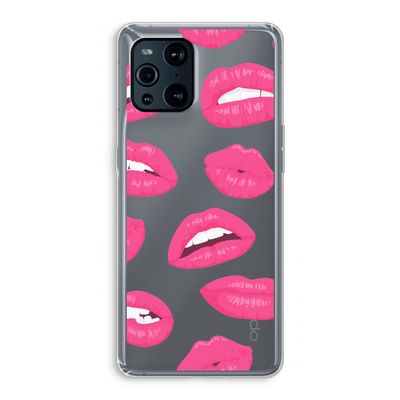 Bite my lip: Oppo Find X3 Transparant Hoesje
