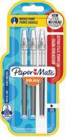 Paper Mate InkJoy vulling voor liquid-ink roller fijn, zwart, blister met 3 vullingen