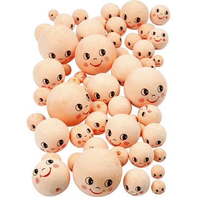 Creativ Company Hoofden, d 12+18+22+30+40 mm, licht beige, 100 stuk/ 1 doos