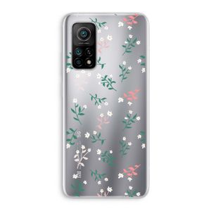 Small white flowers: Xiaomi Mi 10T 5G Transparant Hoesje