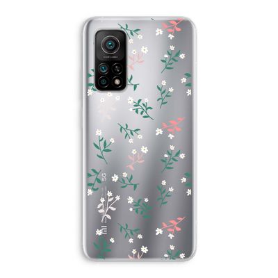Small white flowers: Xiaomi Mi 10T 5G Transparant Hoesje