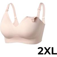 momcozy Nursing Bra YN21 2XL Skin BH Huidkleur