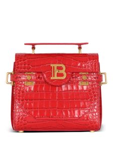 Balmain sac cabs B-Buzz 23 à effet peau de crocodile - Rouge