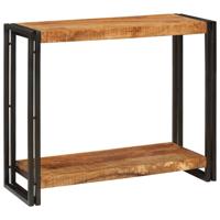 Wandtafel met plank Bruin 90 x 33 x 75 cm Massief Mango Hout