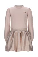 Le Chic winter jurk meisjes - wit - Salloon - glitter, gebreid