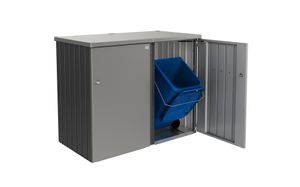 Biohort | ContainerBox Alex Variant 3.1 | Zijwanden Donkergrijs-Metallic en Dak Zilver-Metallic