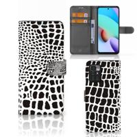 Xiaomi Redmi 10 | Telefoonhoesje | Met pasjeshouder | Slangenprint