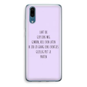 GSM: Huawei P20 Transparant Hoesje