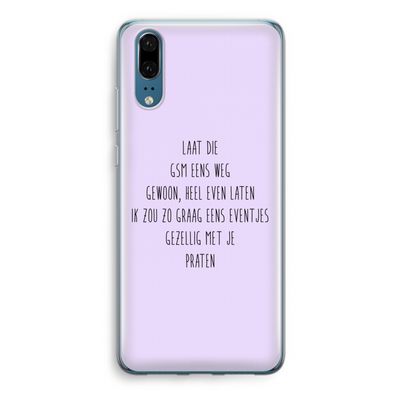 GSM: Huawei P20 Transparant Hoesje