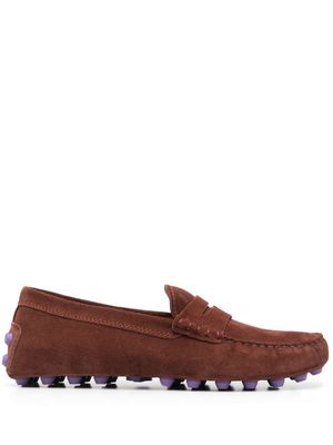 Tod's mocassins Gommino à doublure lainée - Marron