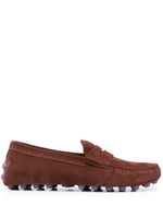 Tod's mocassins Gommino à doublure lainée - Marron