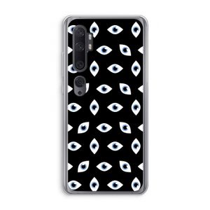 Eyes pattern: Xiaomi Mi Note 10 Transparant Hoesje