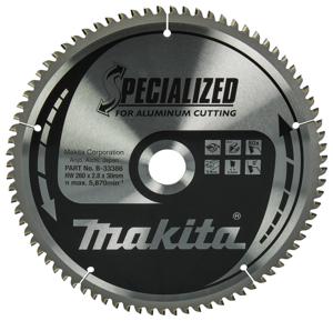 Makita Accessoires Tafelzaagblad Aluminium 260X30X2,8 80T 0G - B-33386