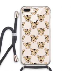 Tijger: iPhone 7 PLUS Transparant Hoesje met koord