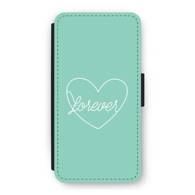 Forever heart pastel: iPhone 12 Flip Hoesje