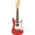 Fender FSR Fullerton Strat Uke Fiesta Red elektrisch-akoestische concert ukelele