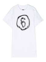 MM6 Maison Margiela Kids robe à logo imprimé - Blanc - thumbnail