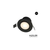 Inbouwspot Häsler Zaragoza Incl. Fase Aansnijding Dimbaar 8.4 cm 4 Watt Helder Wit Mat Zwart Set 4x Inbouwspot Häsler Zaragoza Incl. Fase Aansnijding Dimbaar 8.4 cm 4 Watt Helder Wit Mat Zwart Set 4x