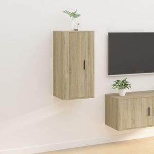 Tv-wandmeubel 40x34,5x80 cm sonoma eikenkleurig