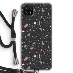 Terrazzo N°16: Samsung Galaxy A22 5G Transparant Hoesje met koord