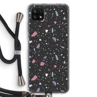Terrazzo N°16: Samsung Galaxy A22 5G Transparant Hoesje met koord