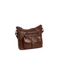 Justified Bags Justified Bags® Nynke Leren Schoudertas Bruin