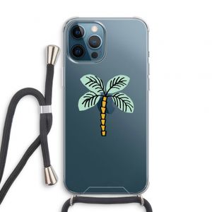 Palmboom: iPhone 12 Pro Transparant Hoesje met koord