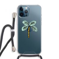 Palmboom: iPhone 12 Pro Transparant Hoesje met koord