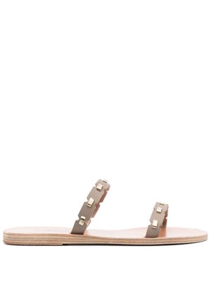 Ancient Greek Sandals claquettes Kara en cuir - Tons neutres