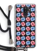 Klaproosjes: Samsung Galaxy J8 (2018) Transparant Hoesje met koord