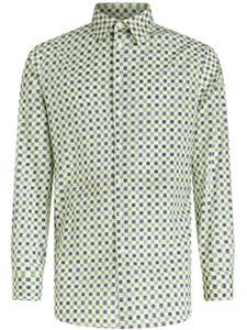 ETRO chemise en coton à imprimé géométrique - Vert